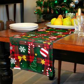 Juleløber med Rutemønster