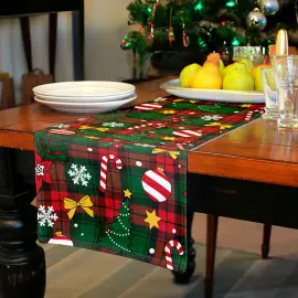 Juleløber med Rutemønster