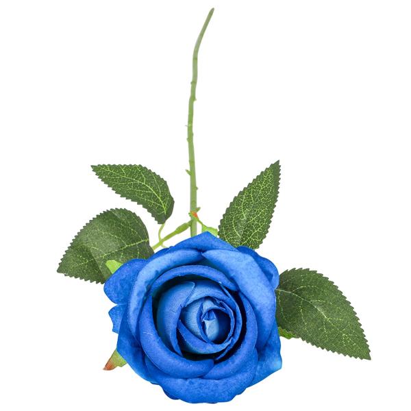 Blåfarvet Rose 52 cm