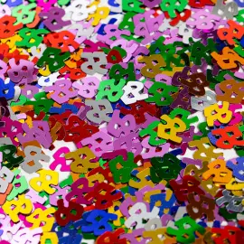 Flerfarved Konfetti 55 &aring;r