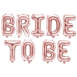 Bride To Be Bogstavballoner Rosaguld