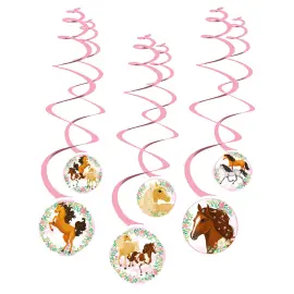 Swirl Dekorationer Smukke Heste