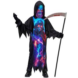 Kostume Manden med Leen Neon B&oslash;rn