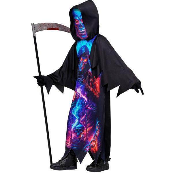 Kostume Manden med Leen Neon Børn