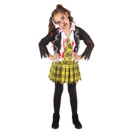 School Girl Zombie Børnekostume X-Large