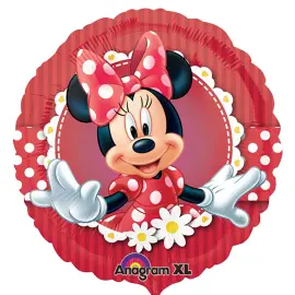 Minnie Mouse Folieballon Rund Rød