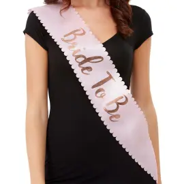 Bride To Be Sash Lyserød