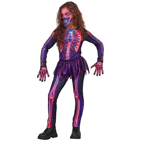 Kostume Skelet Neon Børn