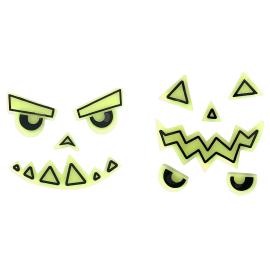 Selvlysende Klistermærker Græskar 2-pak