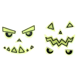 Selvlysende Klistermærker Græskar 2-pak