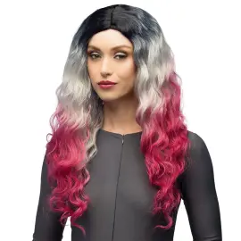 B&oslash;lget Sort, Gr&aring; & Lyser&oslash;d Ombre Paryk