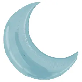 Måne Folieballon Pastel Blå
