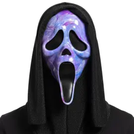 Ghostface Maske Marmoreret Lilla