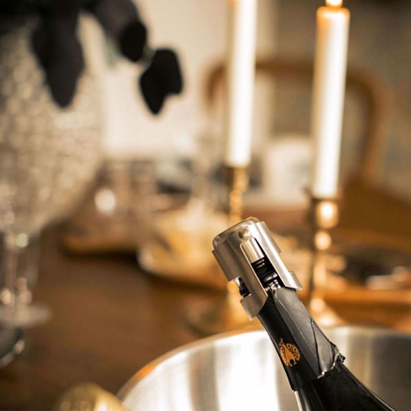 Champagneprop med Lås Sølv
