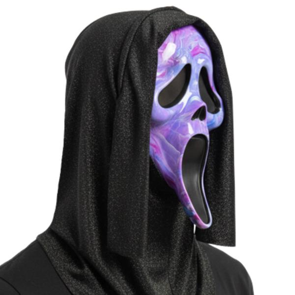 Ghostface Maske Marmoreret Lilla