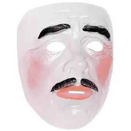 Gennemsigtig Mand med Overskæg Maske