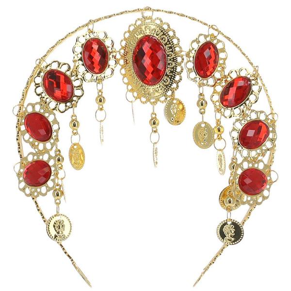 Græsk Hårpynt med Rubiner