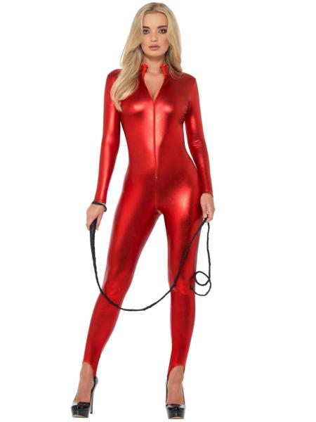 Catsuit Rød Kostume