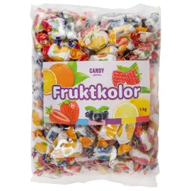 Bl&oslash;de Frugtkarameller 1 kg