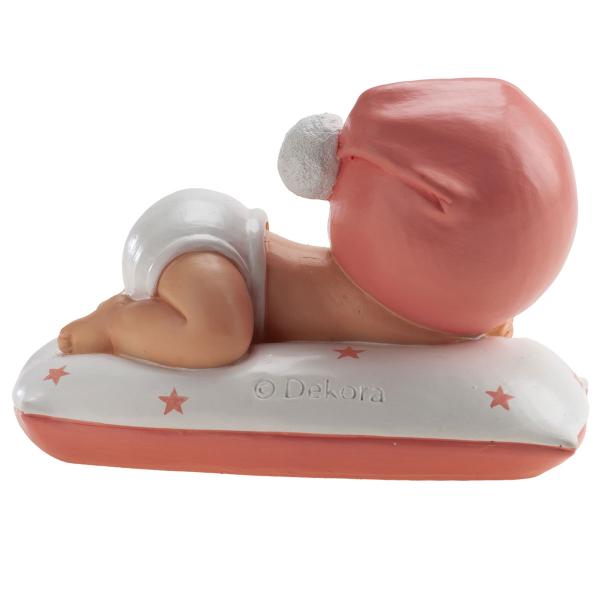 Kagedekoration Dåbsfigur Sovende Pige