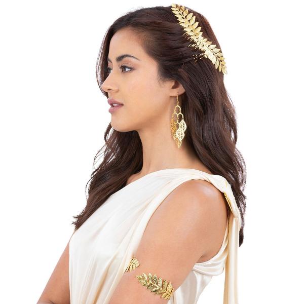 Græsk Bladguld Smykkesæt