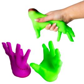 Squeeze Monsterh&aring;nd Neon Leget&oslash;j 14 cm