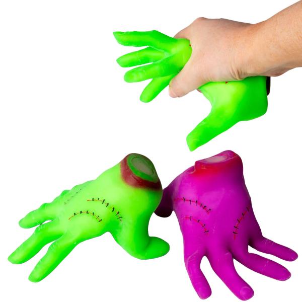 Squeeze Monsterhånd Neon Legetøj 14 cm