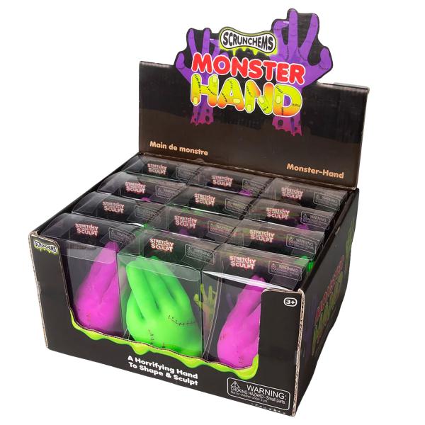 Squeeze Monsterhånd Neon Legetøj 14 cm