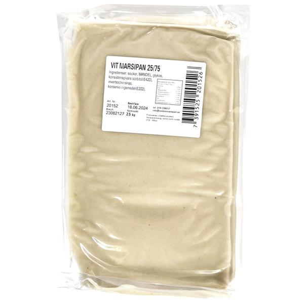 Marcipan Hvid Ufarvet 2,5 kg