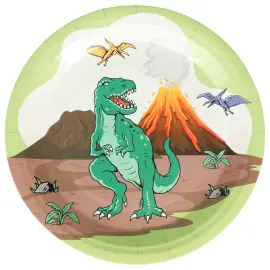 Paptallerkener Dinosaur Party