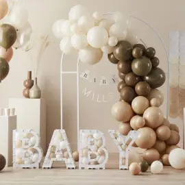 Ballonbue Sæt Beige/Brun