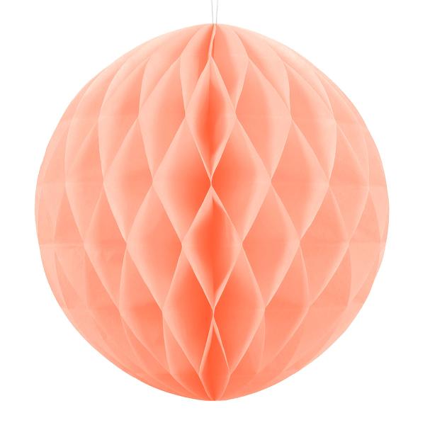 Hængende Honeycomb Lys Fersken 40 cm
