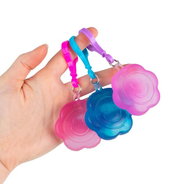 Squishy Blomst med Nøglering 4,5 cm
