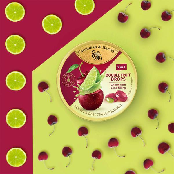 Cherry & Lime Drops 175g