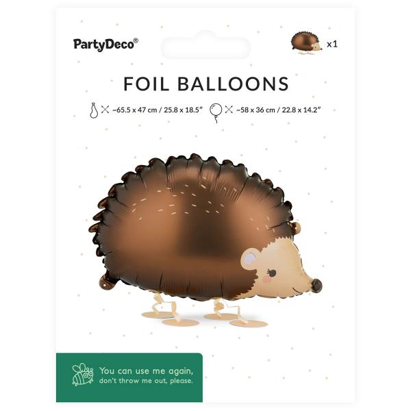 Folieballon Pindsvin Airwalker 58 x 36 cm