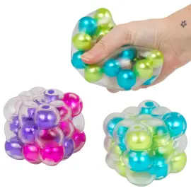Squishy Kube Leget&oslash;j med Kugler 6 cm