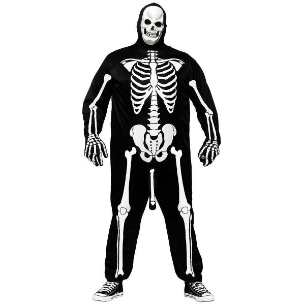 Skeletkostume med Bevægelig Tissemand