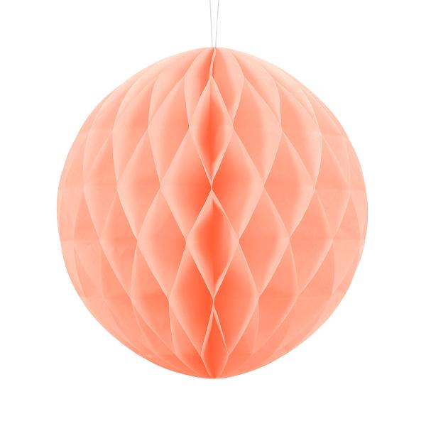 Hængende Honeycomb Lys Fersken 30 cm