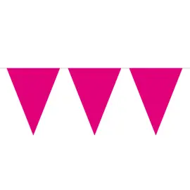 Flagguirlande Rosa