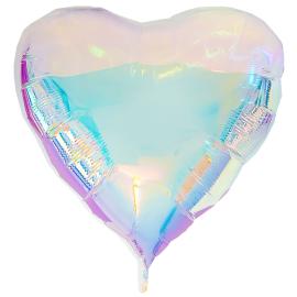 Folieballon Hjerte XXL Iriserende 103 x 107 cm