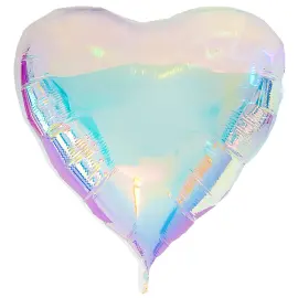 Folieballon Hjerte XXL Iriserende 103 x 107 cm
